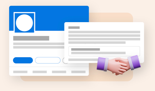 Illustration showing  GoBeaver A.I Landing page Interface
