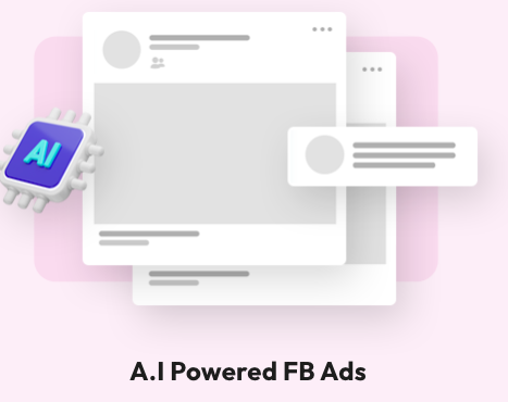 Illustration showing GoBeaver A.I - AI Powered FB Ads Interface